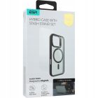 iPhone 16 Pro Max Tok és Kijelzővédő Szett - ESR Classic Hybrid Kickstand Halolock - Átlátszó-Fekete