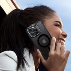 iPhone 16 Pro Max Tok és Kijelzővédő Szett - ESR Classic Hybrid Kickstand Halolock - Áttetsző-Fekete