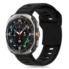   Samsung Galaxy Watch Ultra (47mm) Szíj - Tech-Protect Silicone Line - Fekete