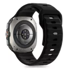 Samsung Galaxy Watch Ultra (47mm) Szíj - Tech-Protect Silicone Line - Fekete
