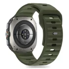 Samsung Galaxy Watch Ultra (47mm) Szíj - Tech-Protect Silicone Line - Zöld