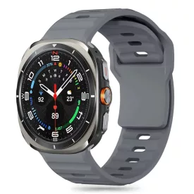   Samsung Galaxy Watch Ultra (47mm) Szíj - Tech-Protect Silicone Line - Szürke