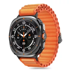   Samsung Galaxy Watch Ultra (47mm) Szíj - Tech-Protect Weave Pro - Narancs