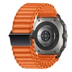 Samsung Galaxy Watch Ultra (47mm) Szíj - Tech-Protect Weave Pro - Narancs