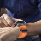 Samsung Galaxy Watch Ultra (47mm) Szíj - Tech-Protect Weave Pro - Narancs