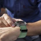 Samsung Galaxy Watch Ultra (47mm) Szíj - Tech-Protect Weave Pro - Zöld