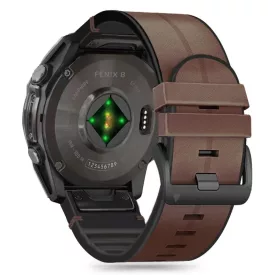   Garmin Fenix 5X / 5X Plus / 6X / 6X Pro / 7X / 8 (51 mm) Szíj - Tech-Protect Silicone PU - Barna