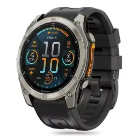   Garmin Fenix 5 / 6 / 6 Pro / 7 / 8 (47 mm) / E Szíj - Tech-Protect Silicone - Fekete