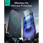 iPhone 16 Kijelzővédő Üvegfólia - ESR Armorite - Fekete