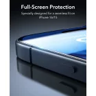 iPhone 16 Kijelzővédő Üvegfólia - ESR Armorite - Fekete