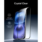 iPhone 16 Kijelzővédő Üvegfólia - ESR Armorite - Fekete