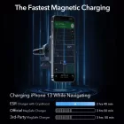 ESR Halolock CryoBoost MagSafe Töltő és Tartó - Szellőzőrácsba - Fekete