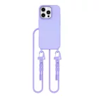 iPhone 16 Pro Tok - Tech-Protect MagNecklace MagSafe + Hordszíj - Lila