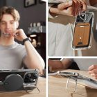 iPhone 16 Pro Tok és Kijelzővédő Szett - ESR Classic Hybrid Kickstand Halolock - Átlátszó