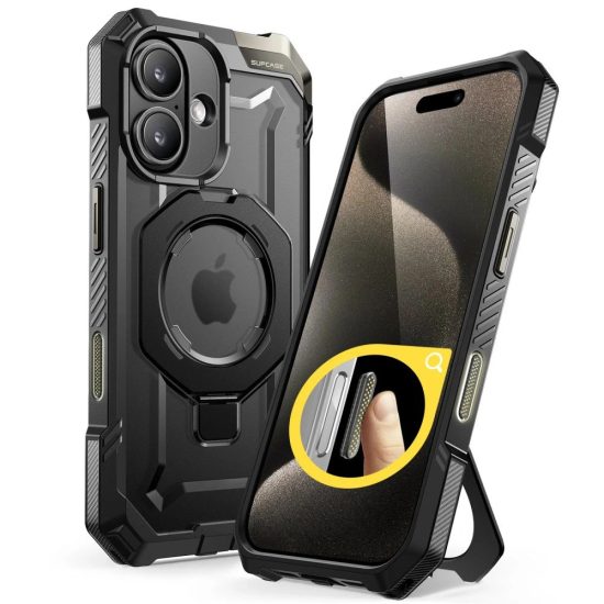 iPhone 16 Tok - Supcase UB Grip MagSafe - Fekete