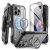 iPhone 16 Pro Tok - Supcase Unicorn Beetle Pro Mag MagSafe - Szürke