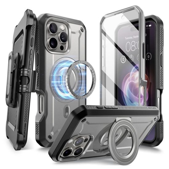 iPhone 16 Pro Tok - Supcase Unicorn Beetle Pro Mag MagSafe - Szürke