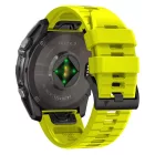 Garmin Fenix 5X / 5X Plus / 6X / 6X Pro / 7X / 8 (51 mm) Szíj - Tech-Protect Silicone Line - Sárga