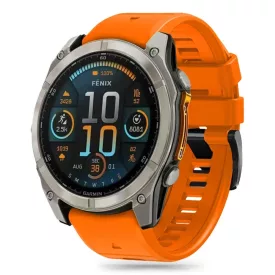   Garmin Fenix 5X / 5X Plus / 6X / 6X Pro / 7X / 8 (51 mm) Szíj - Tech-Protect Silicone Line - Narancs