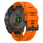 Garmin Fenix 5X / 5X Plus / 6X / 6X Pro / 7X / 8 (51 mm) Szíj - Tech-Protect Silicone Line - Narancs