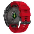 Garmin Fenix 5 / 6 / 6 Pro / 7 / 8 (47 mm) / E Szíj - Tech-Protect Silicone Line - Piros