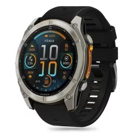   Garmin Fenix 5 / 6 / 6 Pro / 7 / 8 (47 mm) / E Szíj - Tech-Protect Silicone Line - Fekete