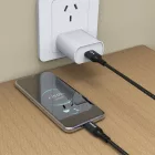 Dudao L3ST USB-A - USB-C Kábel - 1.2m 5A - Fekete