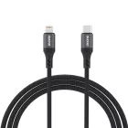Dudao USB-C - Lightning Fonott Kábel - 1.2m 30W - Fekete