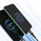 Dudao L3E 3in1 USB-A - Micro + USB-C + Lightning Kábel - 1.2m 60W - Fekete