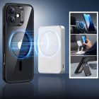 iPhone 16 Tok és Kijelzővédő Szett - ESR Classic Hybrid Halolock - Átlátszó-Fekete