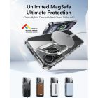 iPhone 16 Tok és Kijelzővédő Szett - ESR Classic Hybrid Kickstand Halolock - Átlátszó-Fekete