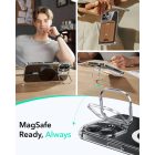 iPhone 16 Tok és Kijelzővédő Szett - ESR Classic Hybrid Kickstand Halolock - Átlátszó-Fekete