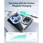 iPhone 16 Tok és Kijelzővédő Szett - ESR Classic Hybrid Kickstand Halolock - Átlátszó-Fekete