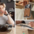 iPhone 16 Plus Tok és Kijelzővédő Szett - ESR Classic Hybrid Kickstand Halolock - Átlátszó