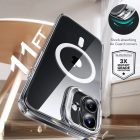 iPhone 16 Plus Tok és Kijelzővédő Szett - ESR Classic Hybrid Kickstand Halolock - Átlátszó