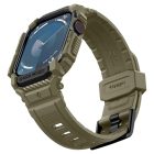 Apple Watch 10 (46mm) Tok és Szíj - Spigen Rugged Armor Pro - Khaki