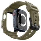 Apple Watch 10 (46mm) Tok és Szíj - Spigen Rugged Armor Pro - Khaki