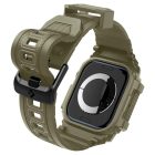 Apple Watch 10 (46mm) Tok és Szíj - Spigen Rugged Armor Pro - Khaki