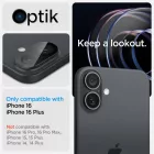iPhone 16 / 16 Plus Kameravédő - Spigen Glas.tR Optik x 2 db - Fekete