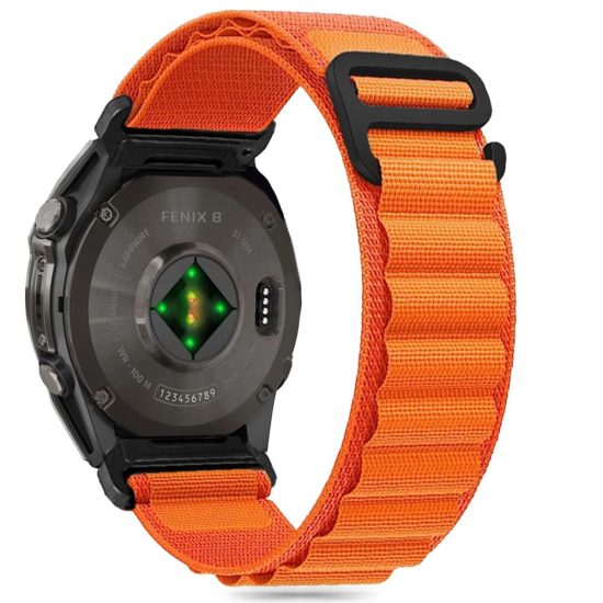 Garmin Fenix 5X / 5X PLUS / 6X / 6X Pro / 7X / 8 (51mm) Szíj - Tech-Protect Nylon Pro - Narancs