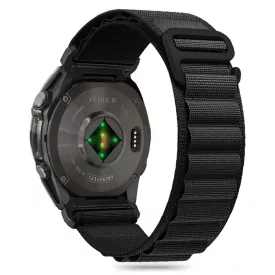   Garmin Fenix 5 / 6 / 6 Pro / 7 / 8 (47mm) Szíj -  - Tech-Protect Nylon Pro - Fekete