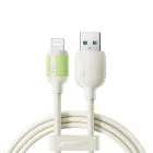 Joyroom S-A53 USB-A - Lightning Kábel - 1.2m 30W Fluoreszkáló - Bézs