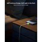 Joyroom S-A53 USB-C - USB-C Kábel - 1.2m 3A 60W Fluoreszkáló - Bézs