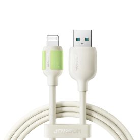 Joyroom S-A53 USB-A - Lightning Kábel - 2m 30W Fluoreszkáló - Bézs   Joyroom S-A53 USB-A - Lightning Kábel - 2m 30W Fluoreszkáló - Bézs