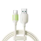 Joyroom USB-A - USB-C S-A53 Kábel - 2m 3A Fluoreszkáló - Bézs
