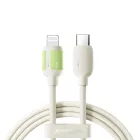 Joyroom S-A53 USB-C - Lightning Kábel - 2m 30W Fluoreszkáló - Bézs