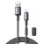 Joyroom S-A50 USB-A - Lightning Unlimited Kábel Mágneses Kábelrendezővel - 1.2m 3A - Szürke