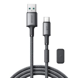 Joyroom USB-A - USB-C S-A50 Unlimited Kábel Mágneses Kábelrendezővel - 1.2m 3A - Szürke   Joyroom USB-A - USB-C S-A50 Unlimited Kábel Mágneses Kábelrendezővel - 1.2m 3A - Szürke
