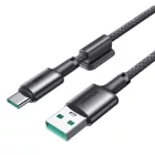 Joyroom USB-A - USB-C S-A50 Unlimited Kábel Mágneses Kábelrendezővel - 1.2m 3A - Szürke