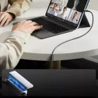 Joyroom USB-A - USB-C S-A50 Unlimited Kábel Mágneses Kábelrendezővel - 1.2m 3A - Szürke